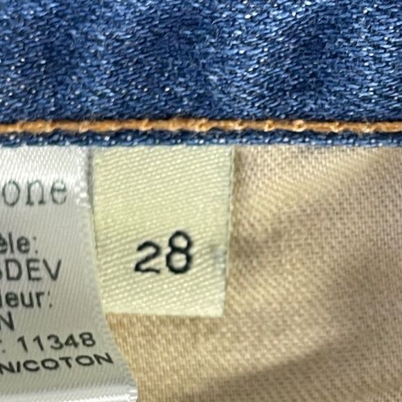 Rag & Bone High Rise Cuffed Denim Shorts Devon Wash Sz 28 - Picture 5 of 7